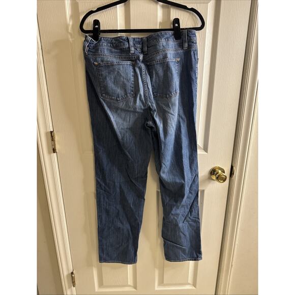 LL Bean Women's Jeans Favorite Fit Straight Size 12 Blue - Picture 8 of 9